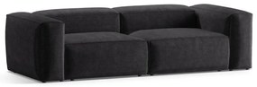 Тъмносив диван от рипсено кадифе 264 cm Bergano – Cosmopolitan Design