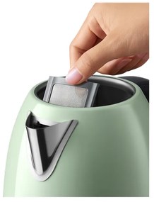 Електрическа кана BUYDEEM K640, 2400W, 1.7 л, Защита от кипене на сухо, Без BPA, LED, Светлозелен