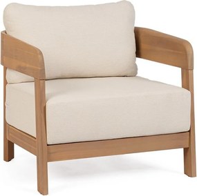 Градински стол от масивно дърво в естествен цвят Pablo – Bizzotto