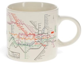 Бежова керамична чаша 350 ml Heritage Tube Map – Rex London