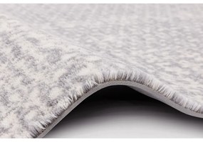 Светлосив вълнен килим 133x180 cm Eden - Agnella