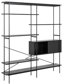 Черна библиотека 172x188x27 cm Angus – Actona