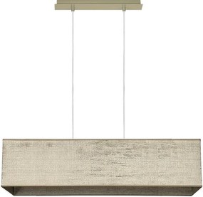 Пендел БРИК, никел, абажур Сарай Бронз, 5xE27