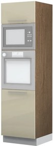 Висок подов шкаф за фурна Raval K21-60-RM-Fusiko dark - White glossy