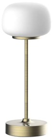LED Димируема сензорна настолна лампа RIMINI LED/2W/5V USB 2000 mAh златист/бял