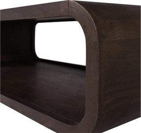 Масичка за кафе от масивно манго в тъмно естествен цвят 60x120 cm Kinu – WOOOD