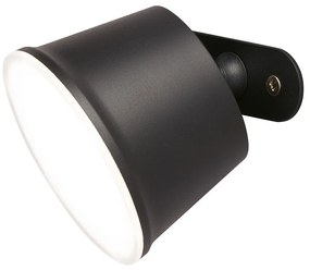 Черна LED настолна лампа с метален абажур (височина 34 cm) Voet – Fischer &amp; Honsel