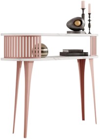 Конзолна маса Roenni Ember-Бял мрамор