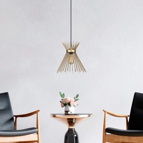 Метална висяща лампа в златист цвят Izmir - Squid Lighting