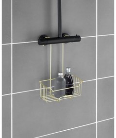 Висящ рафт за баня от неръждаема стомана златен Milo – Wenko