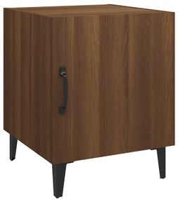 817319 vidaXL Нощно шкафче, Кафяв дъб, инженерно дърво