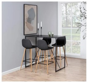 Бар стол в естествен и сив цвят 101 см Wilma - Actona