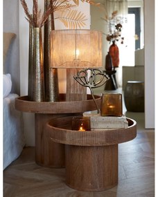 Кръгла странична масичка от масивно манго ø 50 cm Kalomo – Light &amp; Living