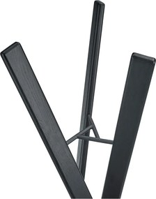 Черна стойка за връхни дрехи от масивен дъб 62x176 cm Rakku – Blomus