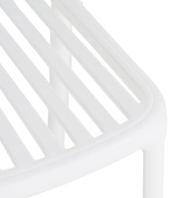 Бял пластмасов трапезен стол Alia – Ixia