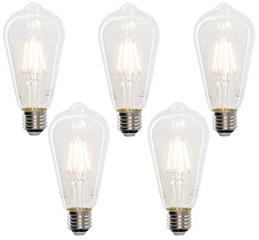 Комплект от 5 смарт E27 LED крушки ST64 4.5W 470 lm 1800-4000K