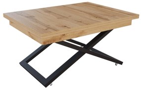 Разтегателна маса с повдигащ механизъм ФЛОРЕНЦИЯ - дъб Вотан