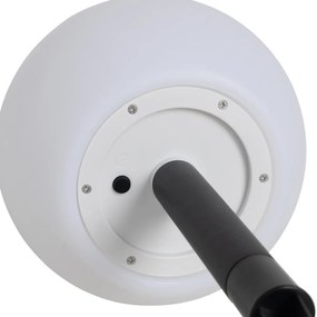 Външна лампа бяла 20 см с LED IP44 Solar RGBW - Ludger