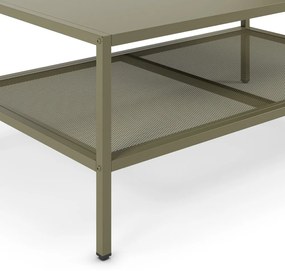 Зелена метална масичка за кафе 60x100 cm Fayna – Marckeric