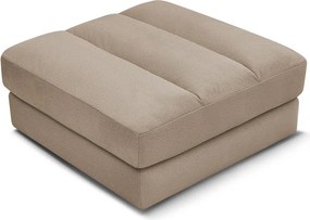 Кафяво-сива кадифена табуретка Sierra – Bobochic Paris