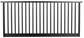 Черна дъбова табла за глава 194x84 cm Riggins - Rowico