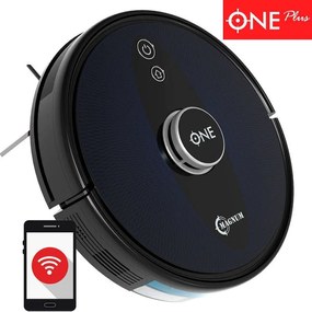 Прахосмукачка робот MAGNUM ONE Plus, Li-ion 3200 mAh, 50W, 3000 Pa, 0.6 l, Wi-Fi, Гласов контрол, График, HEPA, Разпознаване на стаи, Черен