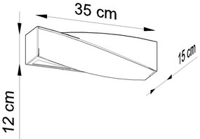 Керамична стенна лампа Mini Taurus - Sollux