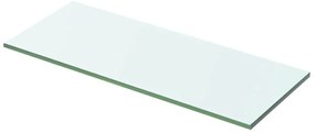 243818 vidaXL Плоча за рафт, прозрачно стъкло, 50 x 15 см