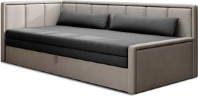 Сив шенилов разтегателен диван с място за съхранение 214 cm Fulgeo – ELTAP