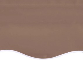 Резервно платнище за тенти, кафяво, 4x3 м