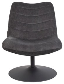 Тъмносиво кадифено кресло Bubba - Zuiver