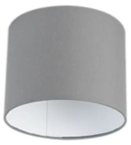 Абажур сив 18/18/14 с бяла вътрешност