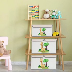 GINGER HOME К-кт 2 бр. текстилни кутии за играчки GIRAFFE