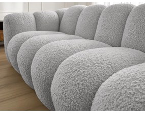 Светлосив диван от прежда с примки от букле 232 cm Hippolyte – Bobochic Paris