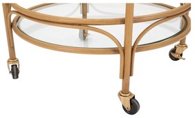 Метална маса за сервиране на колелца ø 51 cm Panama - Mauro Ferretti