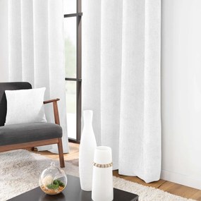 Бяло перде от шенил 140x260 cm Leo – douceur d'intérieur