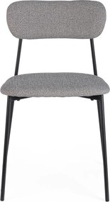 Сив тапициран трапезен стол Inka – Yes Everyday