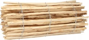 Градинска ограда от цепени лешникови пръчки, оплетени на тел 100 x 500 cm