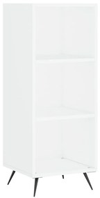 828700 vidaXL Шкаф с рафтове, бял, 34,5x32,5x90 см, инженерно дърво