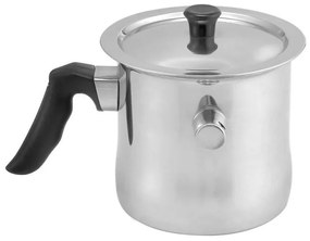 Млековарка Kinghoff KH 3110, 1 литър, 13.5 см, Инокс, Сребрист