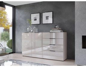 Кремав нисък скрин 184x102 cm Oakland – Germania