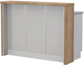 Островна кухненска пейка Modena-Length: 150 cm.-Gray light-Pacific Wallnut