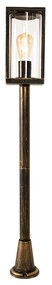 Винтидж подова лампа за външна употреба антично злато 100 см IP44 - Charlois