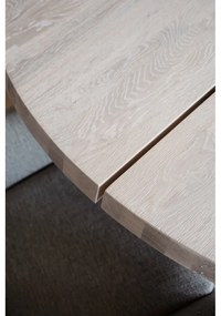 Кръгла маса за хранене от избелен дъб, ø 160 cm Fred - Rowico