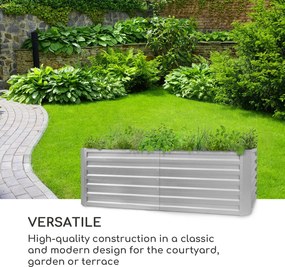 Blumfeldt High Grow Straight, повдигната леха, 200 х 60 х 100 см, 1200 л, стомана