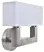 Стенна лампа DKD Home Decor Сребрист Метал полиестер Бял 220 V 40 W (25 x 14 x 24 cm)