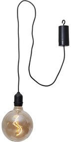 Кафяво външно LED осветително тяло, дължина 1 м Bowl - Star Trading