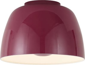 Ретро плафон червен с бял интериор с включен LED с 3-степенно димиране - Вера