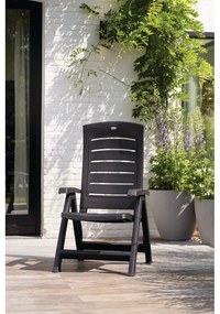 Тъмносив пластмасов градински стол Aruba – Keter