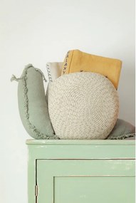 Текстилна детска кошница за играчки в кремав и светлозелен цвят 60x24x30 cm Big Snail – Lorena Canals